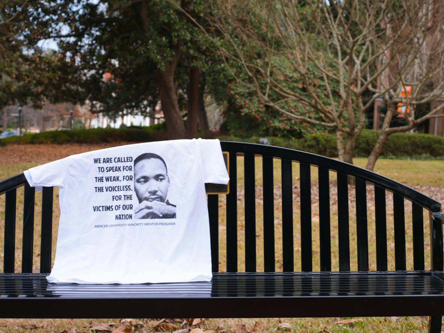 A photo of the event’s t-shirt, printed with a quote from Martin Luther King Jr.