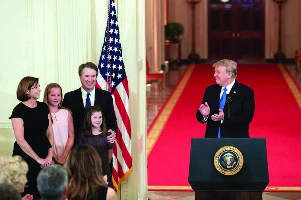 President Trump congratulates the Kavanaugh family. Photo provided by Wikipedia Commons. 