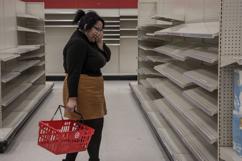 Sophomore Makayla Brooks visits Target before its official close. 