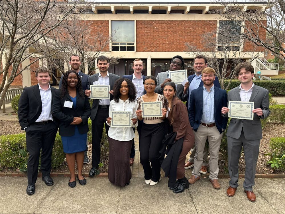 <p>Mercer Model Arab League at the Southeast Regional Model Arab League conference at Converse University in South Carolina. Photo courtesy of Tyler Parker.</p>
