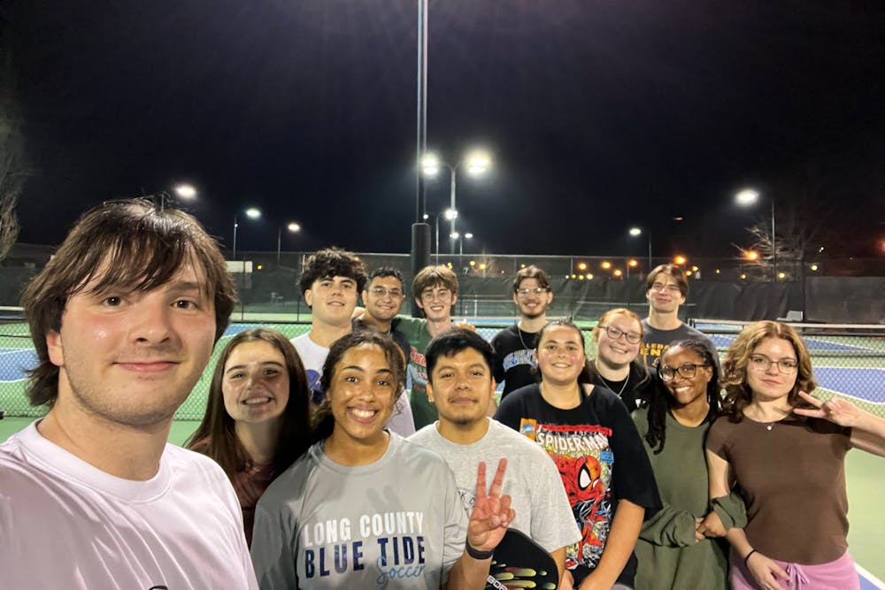 <p>Maddie Chambers &#x27;29 has started a new pickleball club this semester that meets on Tuesdays and Thursdays from 6:30-8:00 p.m. in the Tattnall Pickleball Center. Photo courtesy of Maddie Chambers.</p>