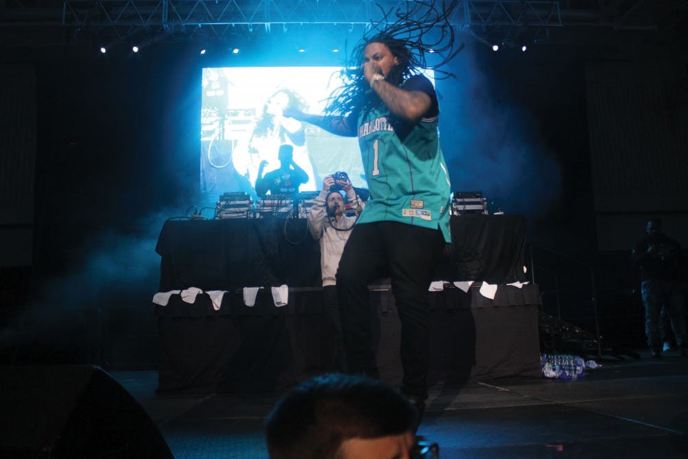 Waka Flocka Flame performed several of his infamous hits at Mercer University's Bearstock After Dark.