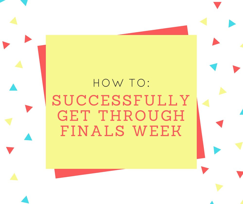Here are some tips to make your finals week a little more bearable.