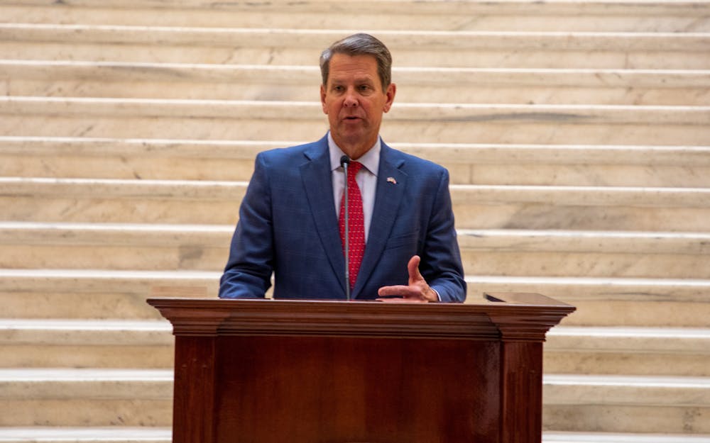 Governor Brian P. Kemp speaks at the GLOBE Awards on December 6, 2019. Photo courtesy of the Georgia Office of the Governor. 