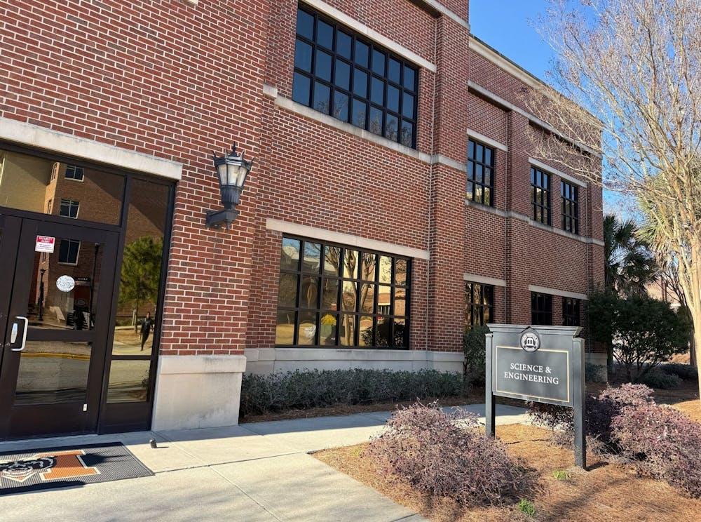 The Science and Engineering building sits on the south side of campus.