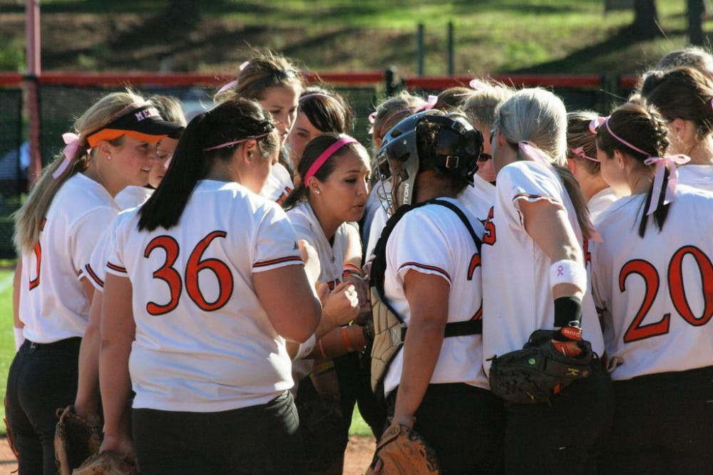 (Alex Lockwood / Cluster Staff) Mercer’s softball team has been slowly improving throughout the season, keeping their record above the .500 mark with a pair of big wins over the Stetson Hatters.