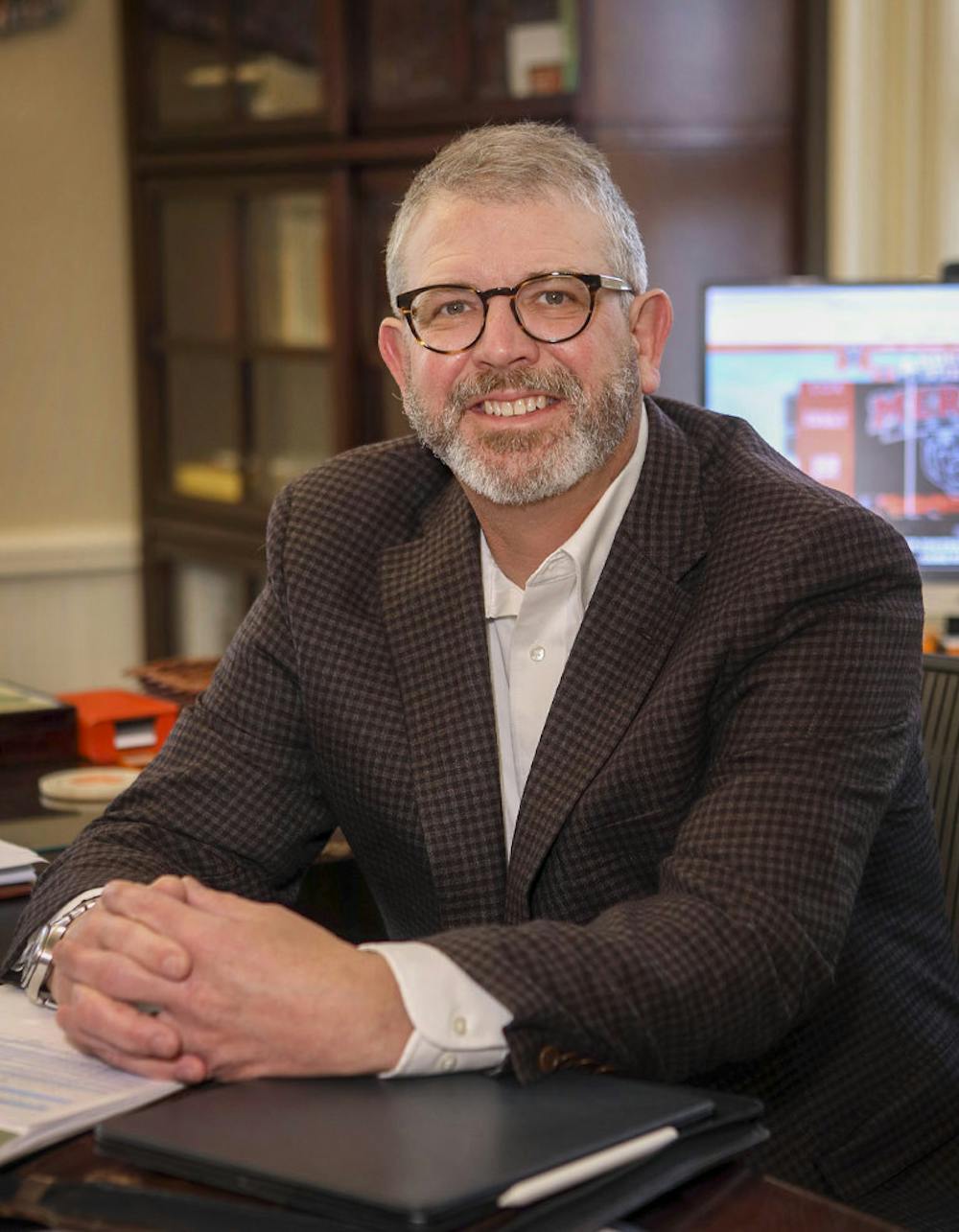 Provost Scott Davis poses for a picture. Photo courtesy of Mercer University.