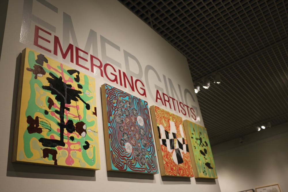 The Emerging Artists display at the Macon Museum of Art and Sciences.