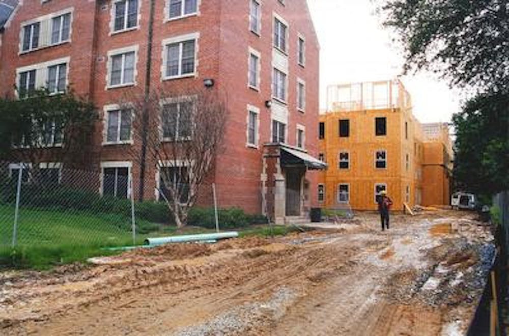 Delays on construction for Mercer Hall in 2001 caused around 200 students to have to move into hotels 6.5 miles off of campus.