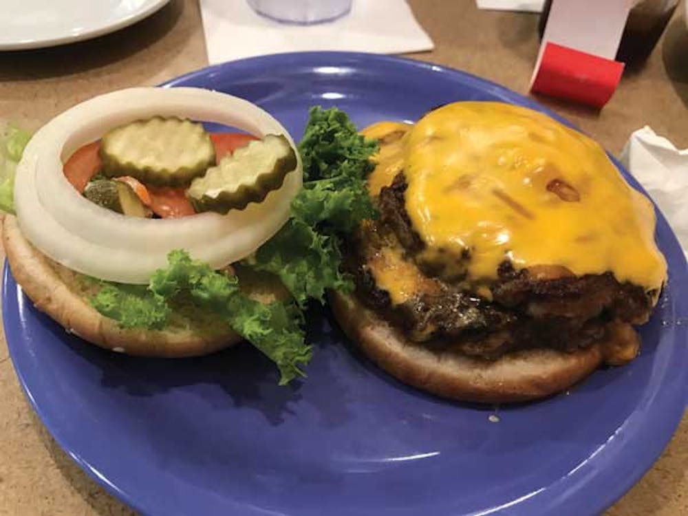 Mike's Famous Burgers serves a variety of specialty burgers. 