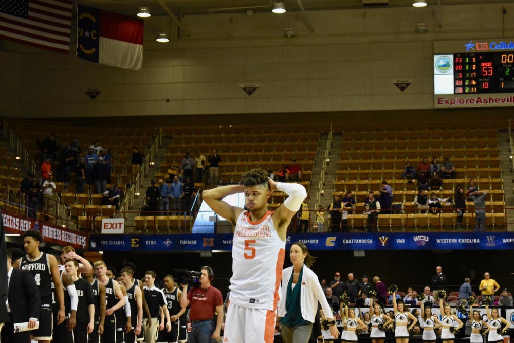 Jordan Strawberry after Mercer falling to Wofford in the SoCon semi-finals.