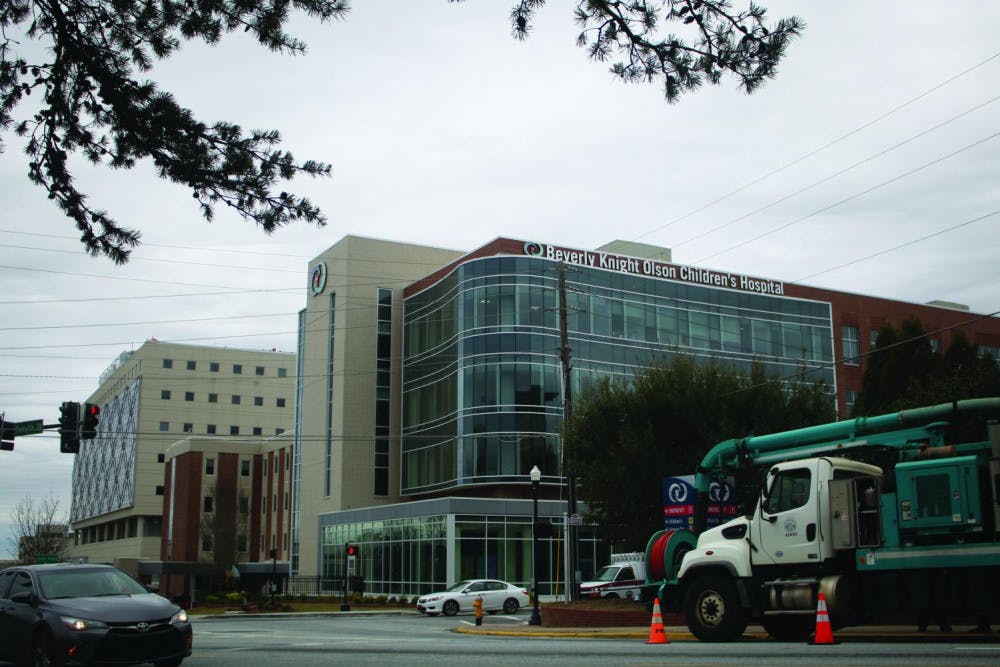 The Beverly Knight Olson Children's Hospital is in downtown Macon.

