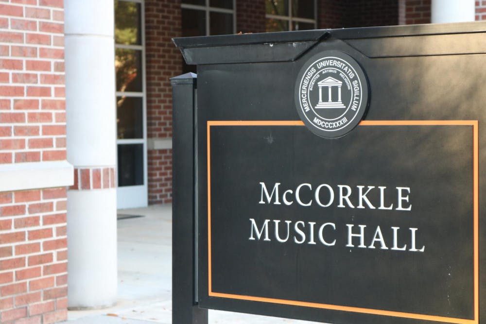 Several winter concerts will be located in Mercer's McCorkle Music Hall. 