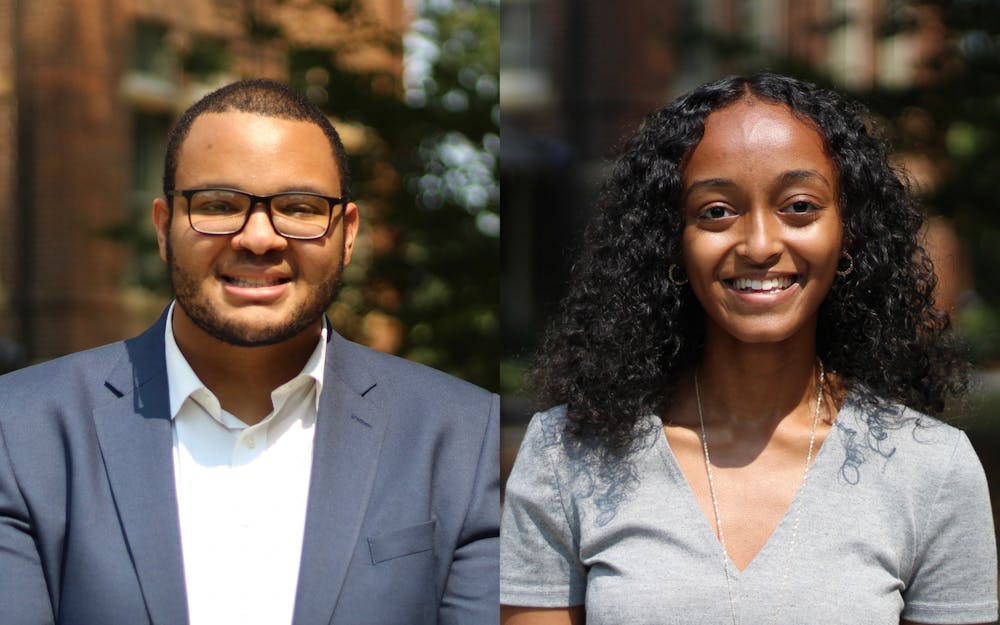 Rylan Allen (left) and Abigail Yemisrach (right) will serve as the 2022-2023 SGA President and Vice President. Photos provided by Mercer Student Government Association. 