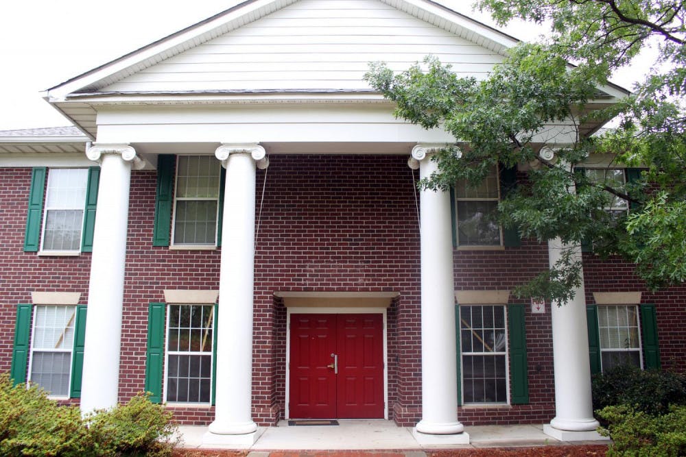 The Kappa Sigma fraternity house, stripped of its Greek letters, is currently being occupied by Greek women during the fraternity’s suspension.