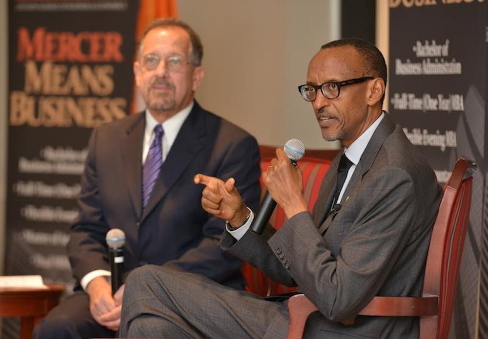 Rwandan President Paul Kagame Visits Stetson School of Business and Economics, Announces New Mercer On Mission Initiative