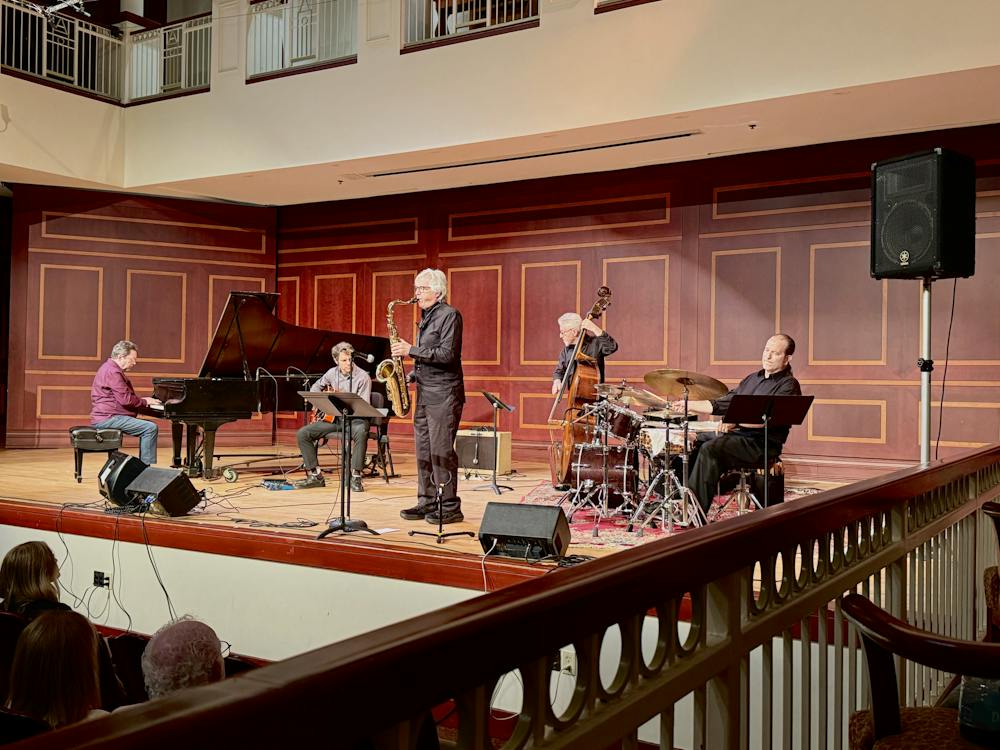 The Faculty Jazz Quintet perform in Fickling Hall on Friday, Sept. 25.