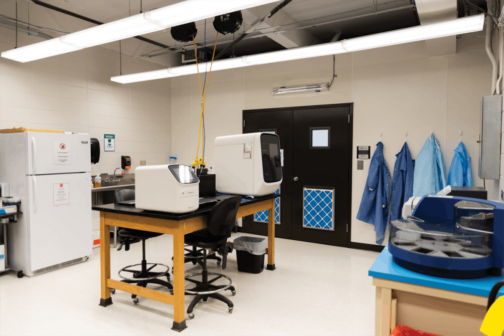 Mercer University opened a COVID-19 testing laboratory on its Macon campus. Photo provided by Mercer University Marketing Communications