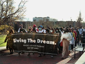  Students, faculty, and staff march across Mercer’s campus in honor and tribute to Martin Luther King Jr. 
