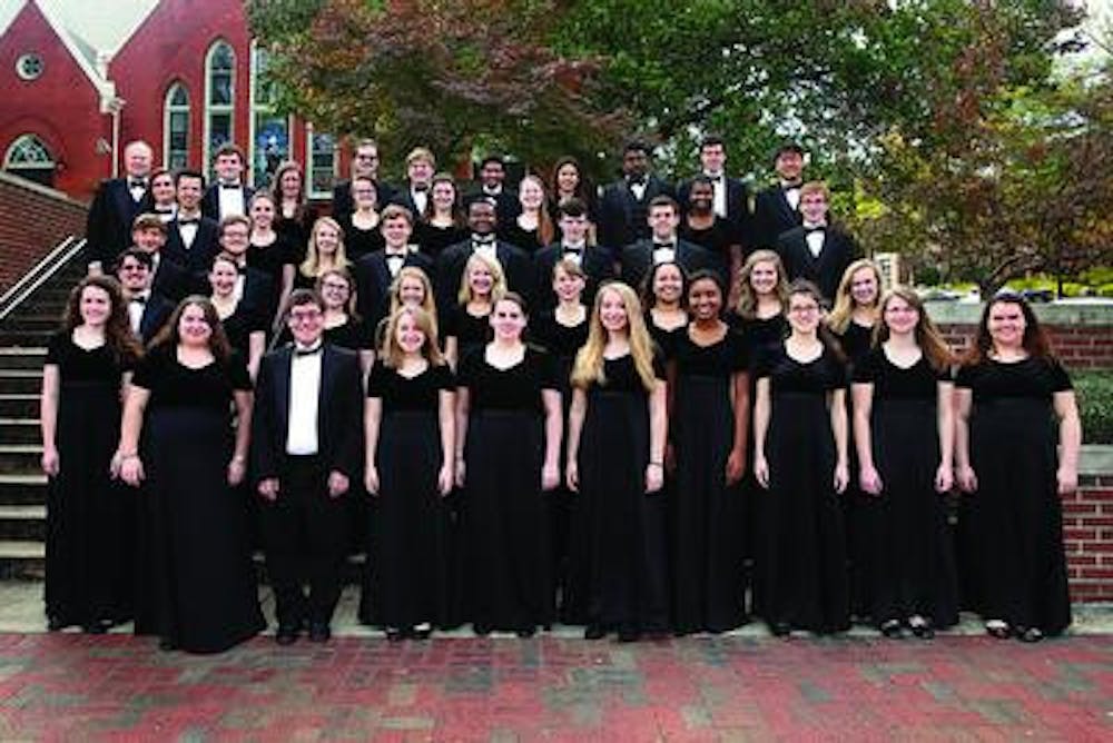 Mercer Singers in their concert attire ready to take any stage.