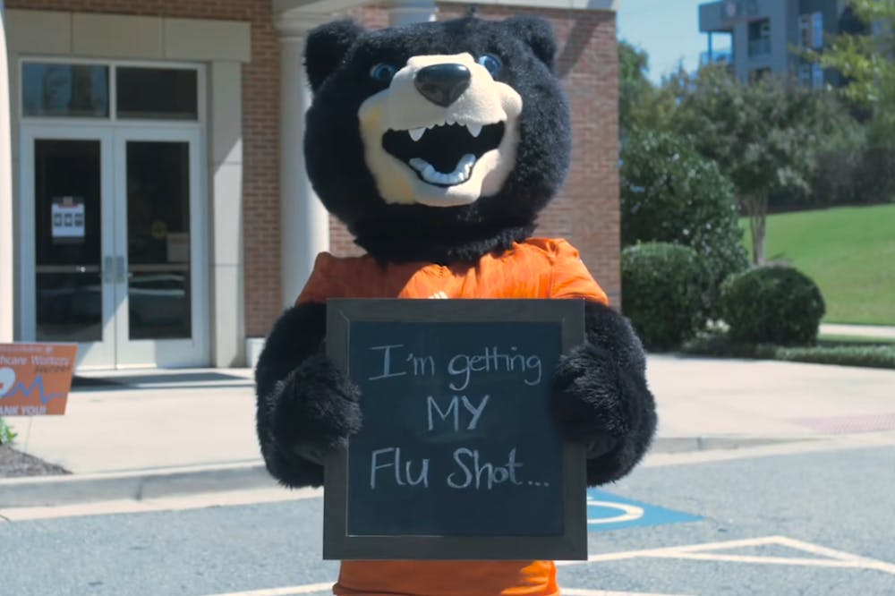 <p>Flu vaccines will be available on Mercer&#x27;s undergraduate campus Oct. 28 and on Oct. 29 at Mercer&#x27;s law school campus. Screen-grab from Mercer University.</p>