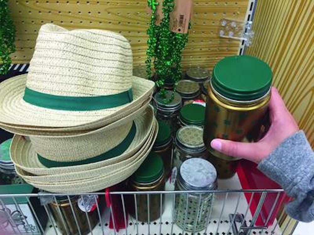 Photo by Katie Atkinson. With St. Patrick's Day in the near future, local stores have begun to stock shelves with tons of green goodies.