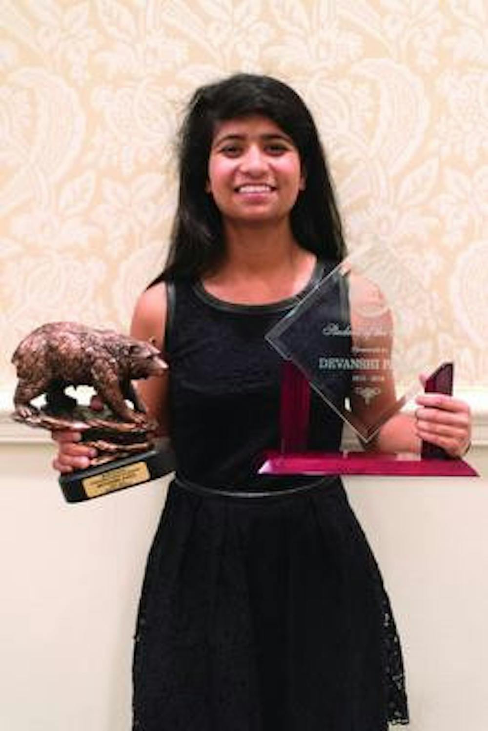 
Devanshi Patel received the 2016 SGA "Student of the Year" Award.