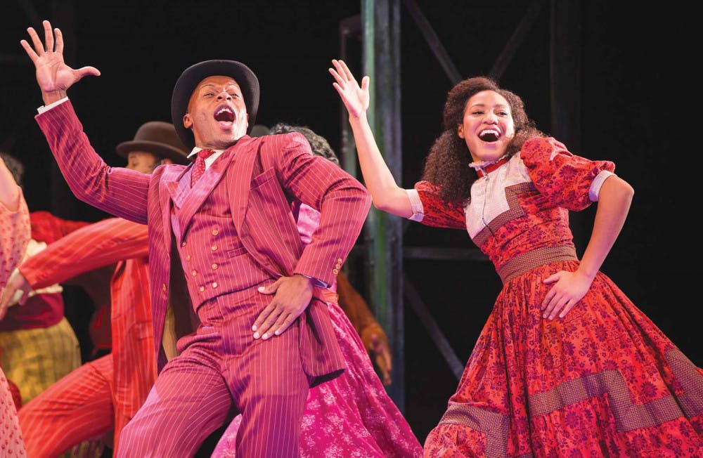 Singing, dancing, and entertaining as the Ragtime show comes alive in real theater action.