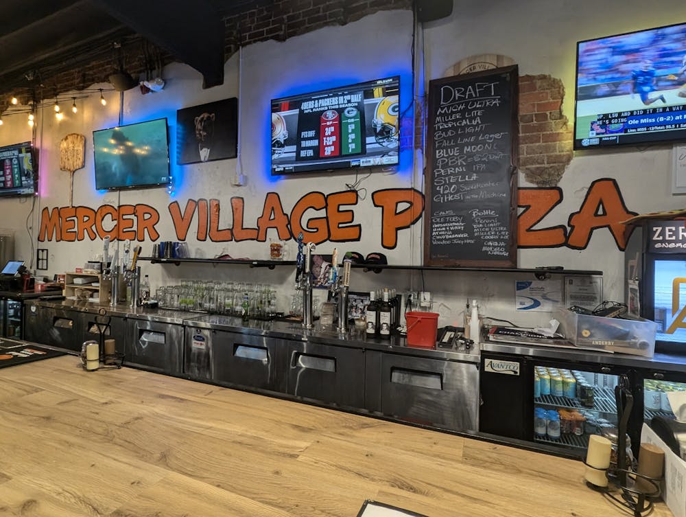 Mercer Village Pizza was one of four restaurants within a mile of Mercer's campus to host a watch party for Mercer's football game against the University of Alabama last Saturday, in which Mercer fell to the Tide, 52-7.