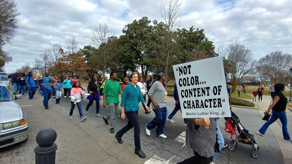 Mercer students, faculty and staff joined the Macon community in the annual Martin Luther King, Jr. Day March.