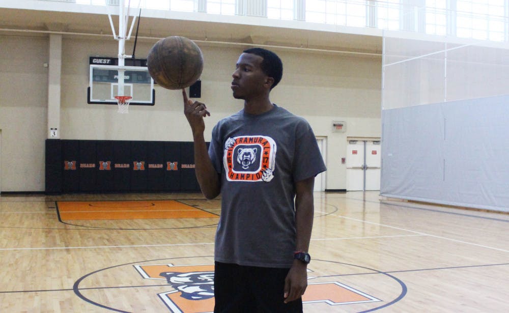 Senior Justis Ward has spent a lot of his time at Mercer with the intramural sports program.