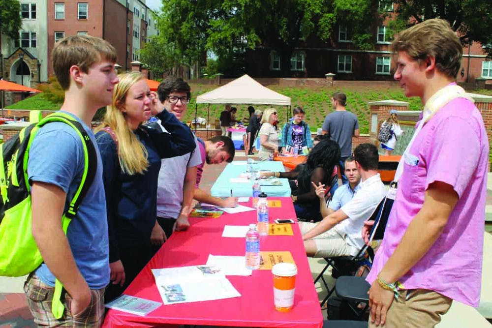Mercer University holds its annual study abroad/international student week.