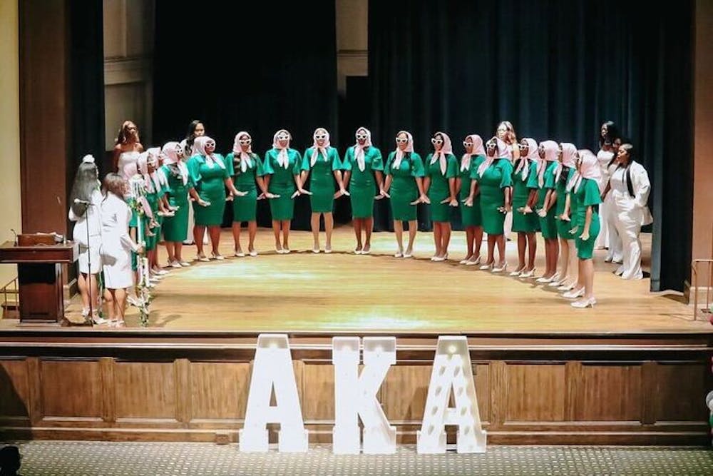 <p>The Mercer University Iota Eta Chapter of Alpha Kappa Alpha Sorority, Inc. held their Neophyte Presentation in Toney Auditorium on Nov. 17, 2024.</p>