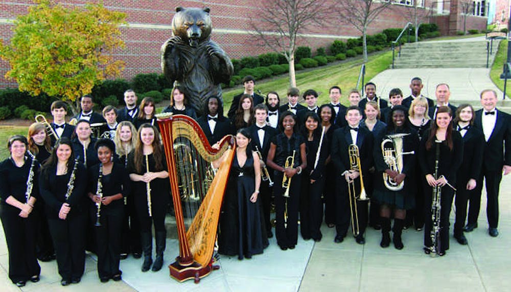 The Mercer Wind Ensemble will be playing with Central and Westside High School Symphonic Bands in April Showers Bring Musical Flowers.