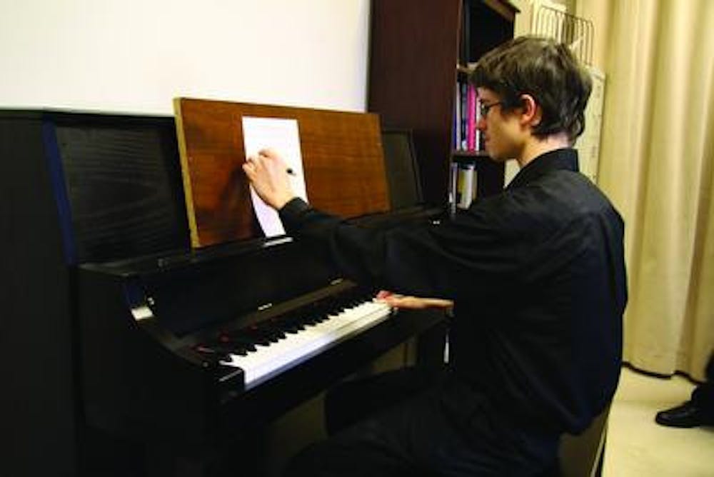 Kyle Wegner, freshman, will be performing in the Student Composers Recital Feb. 25.