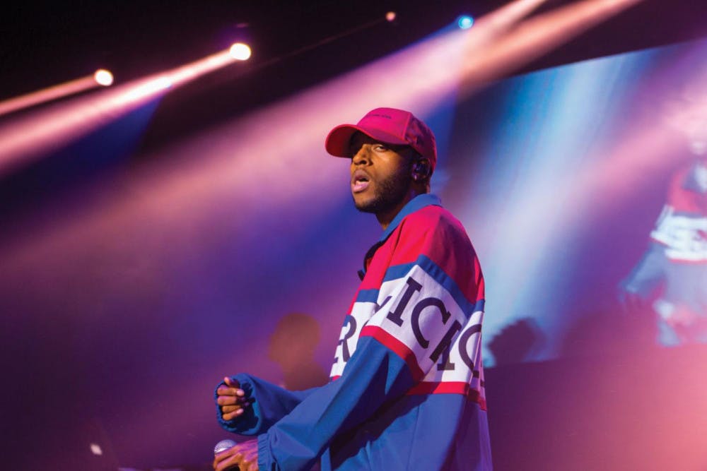 6lack perfoms at Bearstock 2018.