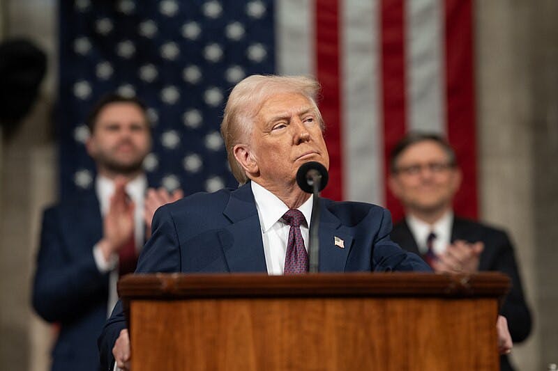 President Trump delivered a controversial speech to the joint session of Congress. (Photo courtesy of Wikimedia Commons /  President Donald J. Trump, March 4, 2025)