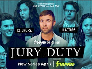 ‘Jury Duty’ is about jury #6, Ronald Gladden, who lives a real-life “Truman Show” scenario. He serves on a jury, not knowing that all of the other jurors are actors, and the trial is fake (Photo courtesy of Amazon Studios).