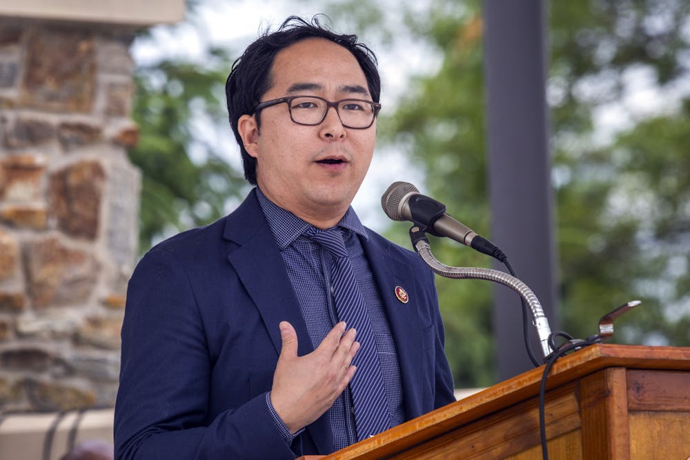 <p><em>Andy Kim, a Democratic representative for New Jersey, was endorsed by the College Democrats of New Jersey despite pressure by a New Jersey Democratic State Committee employee (Photo courtesy of Flickr/“</em><a href="https://flic.kr/p/2g2F4AG" target="_blank"><em>190525-Z-AL508-1111</em></a><em>” by New Jersey Department of Military and Veterans Affairs. May 25, 2019).</em></p>