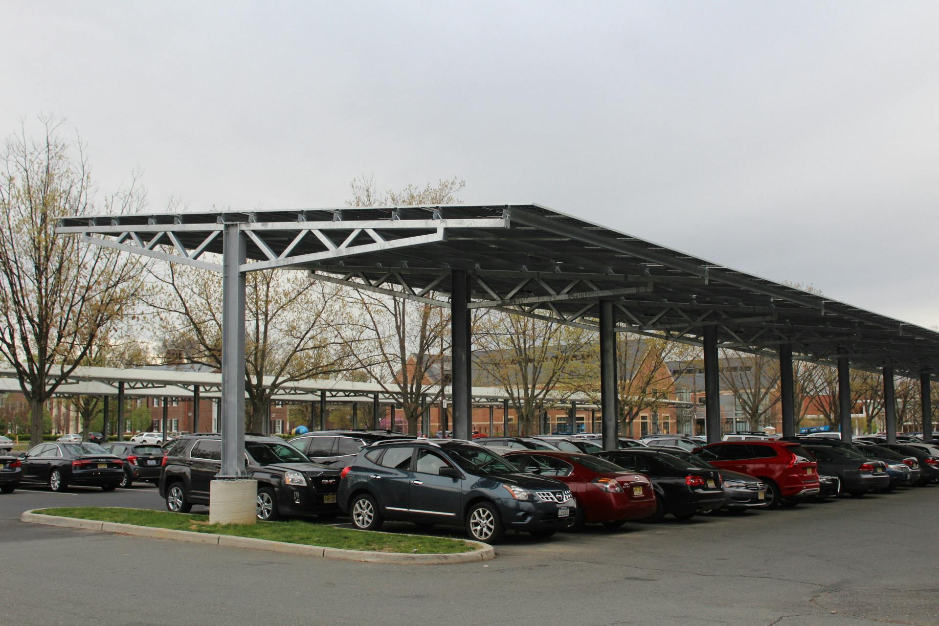 The solar panels currently under construction are just one example of the work that the ESC is doing (Elizabeth Gladstone / Staff Photographer). 