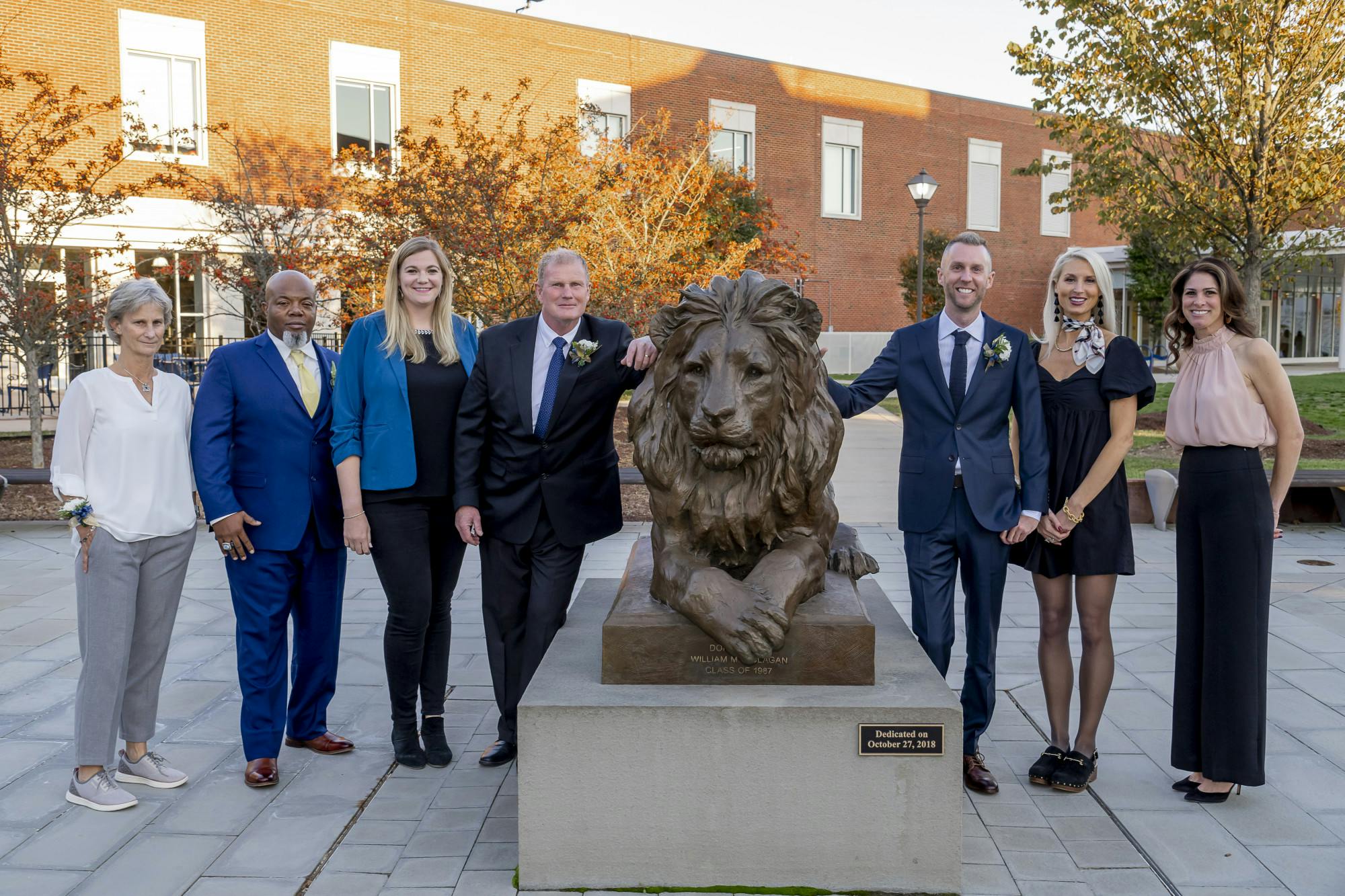 The induction ceremony was held in the Brower Student Center where eight former athletes were honored along with the 1984 wrestling team and the 2000 women’s soccer team(Photo courtesy of Rhea Nall).
