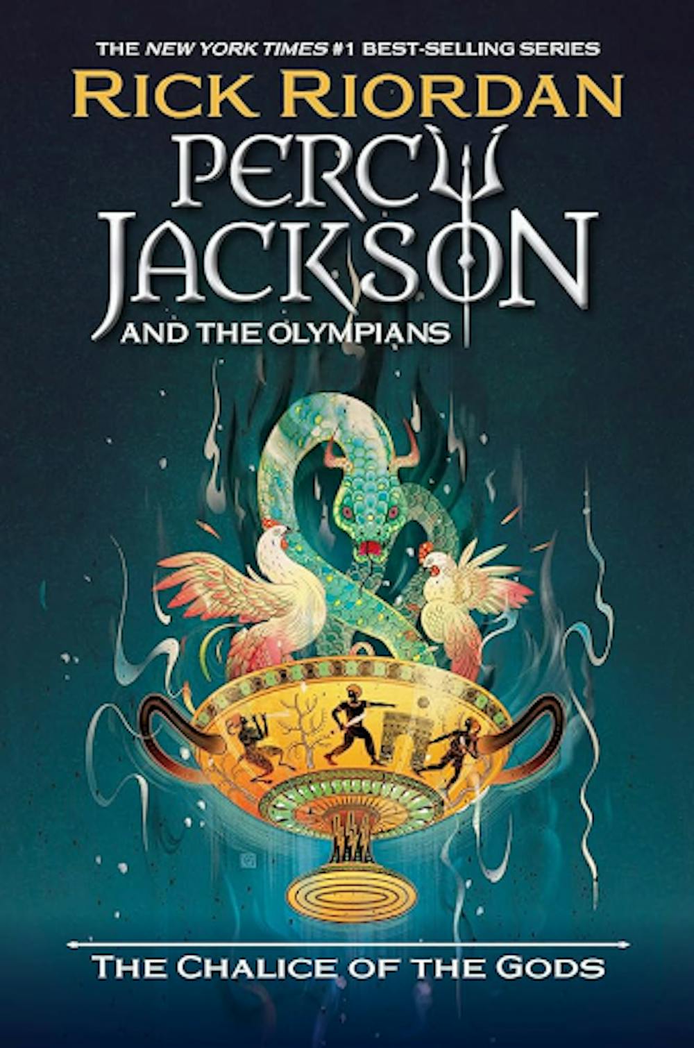 <p><em>While Riordan has steadily released novels in the universe since 2005, this is his first return to a novel entirely focused on Percy (Photo courtesy of </em><a href="https://www.amazon.com/Percy-Jackson-Olympians-Chalice-Gods/dp/1368098177" target=""><em>Amazon</em></a><em>).</em></p>