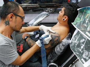 Tattoo shops offer deals for Friday the 13th (Photo courtesy of Flickr / Mussi Katz, January 22, 2016).