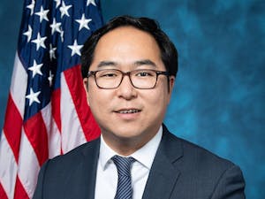 Amidst Menendez&#x27;s impending departure, two frontrunners have emerged as potential replacements: Rep. Andy Kim and New Jersey&#x27;s First Lady Tammy Murphy (Photo courtesy of Wikimedia Commons/“Congressman Andy Kim, 116th Congress” by https://kim.house.gov/about. November 16, 2018). 