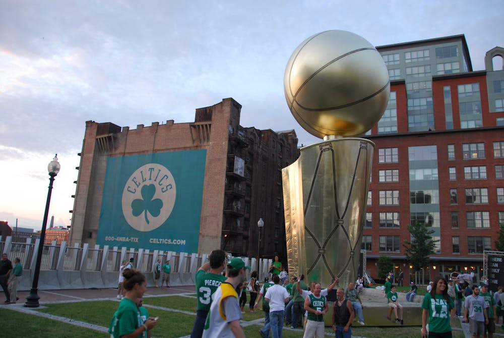 <p><em>The Boston Celtics are the</em> fa<em>vorites to win the NBA championship (Photo courtesy of Eric Kilby/</em><a href="https://www.flickr.com/photos/ekilby/2593526185/in/photolist-4XbuYH-dk31A-5UaK1N-dk31B-7bDceG-7Q36oE-7bDaT3-5aUD21-d3jnTd-4UDyqR-7bzoN2-7bzp2R-7Z7wDb-7PYLf2-7bDbtQ-7Q33t9-eXUtkm-7Z7wv1-eXH5KV-4ktkue-4kxpcE-4P3mQW-2mKsEmM-2mKshwz-5Jsr34-86ipCN-dnjjcp-7Q36n5-4ktkLP-5aUC3j-dnjnns-86isjj-2mFQE88-v4wg7Y-5xNCvM-2mKojYn-4kxnoY-7Q33Kj-7PYKGV-8KXSLF-7PYL2g-8a7Pzd-8bKYoc-7PYHRx-8UMeDf-5Jssvv-2mKu5sH-4zbkQP-2mKskiX-2mKsGuV" target=""><em>Flickr﻿</em></a><em></em></p>