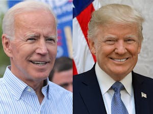 With the 2024 presidential election a year away, new polls are predicting who may win in the upcoming election (Photo courtesy of Wikimedia Commons / “Joe Biden and Donald Trump” by Gage Skidmore (Biden), Shealah Craighead (Trump), krassotkin (combination). November 4, 2020). 