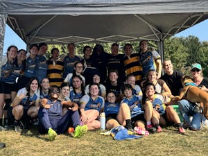 The team has formed a very close bond (Photo courtesy of TCNJ Women's Rugby).