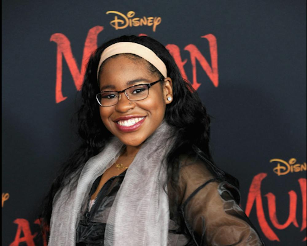 <p><em>Carla Jeffery at an event for Disney’s “Mulan” in 2020. (Photo courtesy of </em><a href="https://www.imdb.com/name/nm2200310/mediaviewer/rm2889088514/" target=""><em>IMDb</em></a><em>)</em></p>