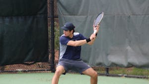 Junior Harrison Maitland-Carter was instrumental in the Lions' victory over Ithaca. (Photo by Elizabeth Gladstone / Multimedia Coordinator)