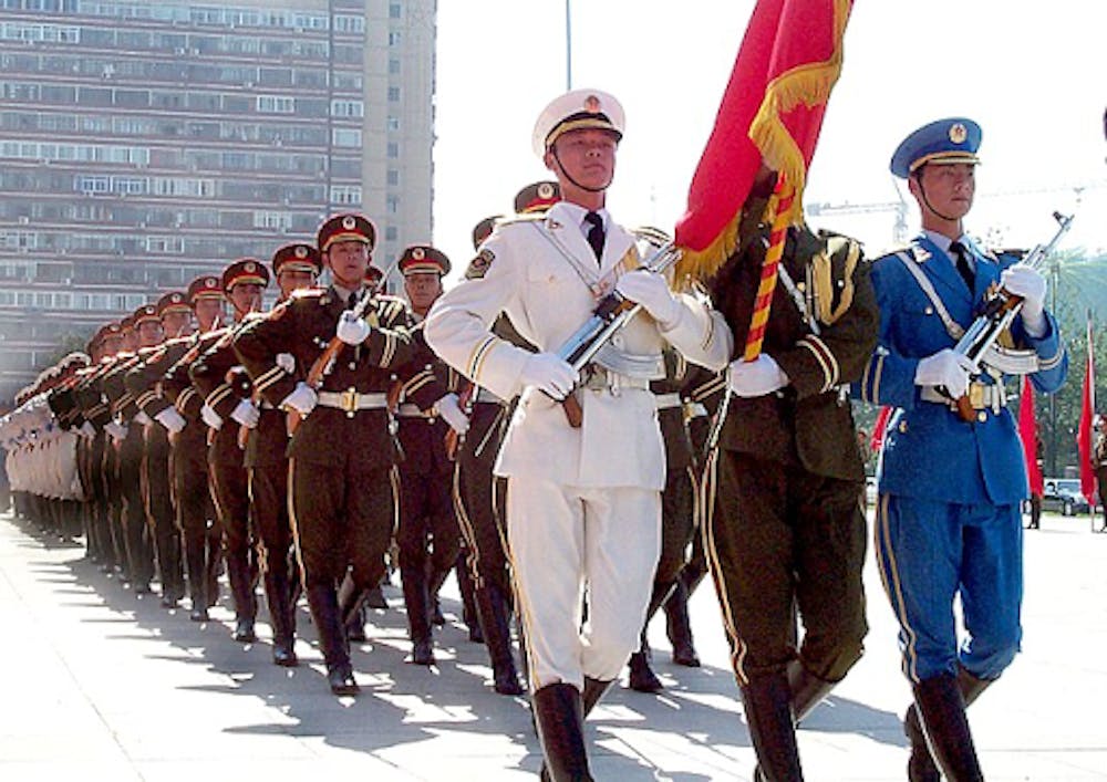 <p><em>China has unveiled a new military in Beijing, which has caused tension among the international community. (Photo courtesy of </em><a href="https://commons.wikimedia.org/w/index.php?search=military+china+&amp;title=Special%3AMediaSearch&amp;type=image&amp;haslicense=unrestricted" target=""><em>Wikimedia Commons</em></a><em> / Shizhao, Aug. 23, 2005)</em></p>
